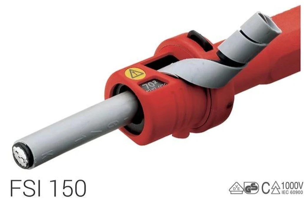 Narzędzie do zdejmowania izolacji z żył kabla SN typu PAS pod końcówkę kablową FSI 150 17170 ZESTAW 16‑70mm2 uchwyt+6szt+3noże+w - obrazek 2