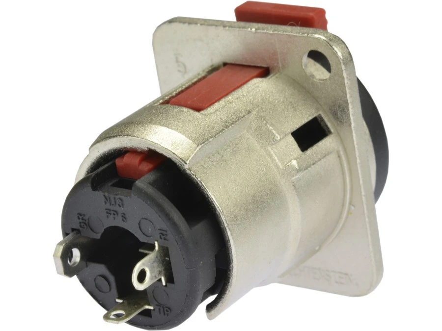 NEUTRIK Gniazdo tablicowe panelowe instrumentalne Jack 6,3mm Stereo posrebrzane NJ3FP6C - obrazek 2