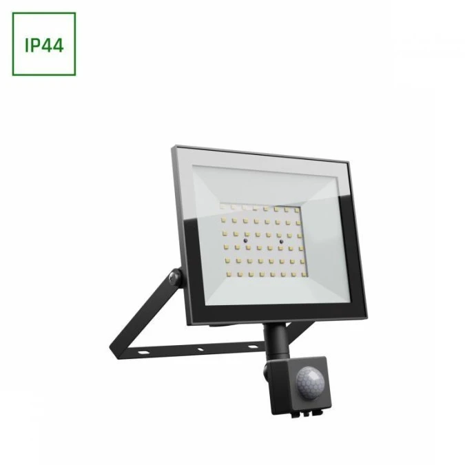Naświetlacz LED z czujnikiem PIR NOCTIS LUX 4 50W 4300lm 4000K IP44 czarny - obrazek 1