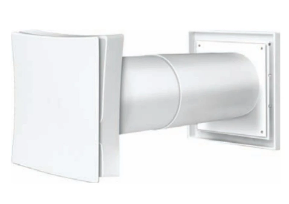 Nawiewnik z regulowaną rurą 305‑500 fi 100mm kratką 163x171mm wewnętrzną oraz kratką zewnętrzną z siatką brązowy WZGBR