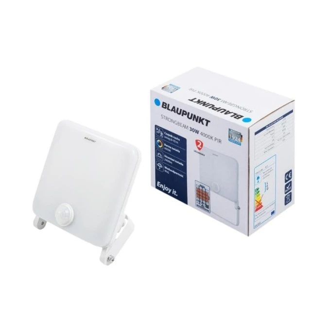 Naświetlacz LED Strongbeam 30W IP65 z czujnikiem ruchu i zmierzchu PIR barwa naturalna, NLS30NW - obrazek 3