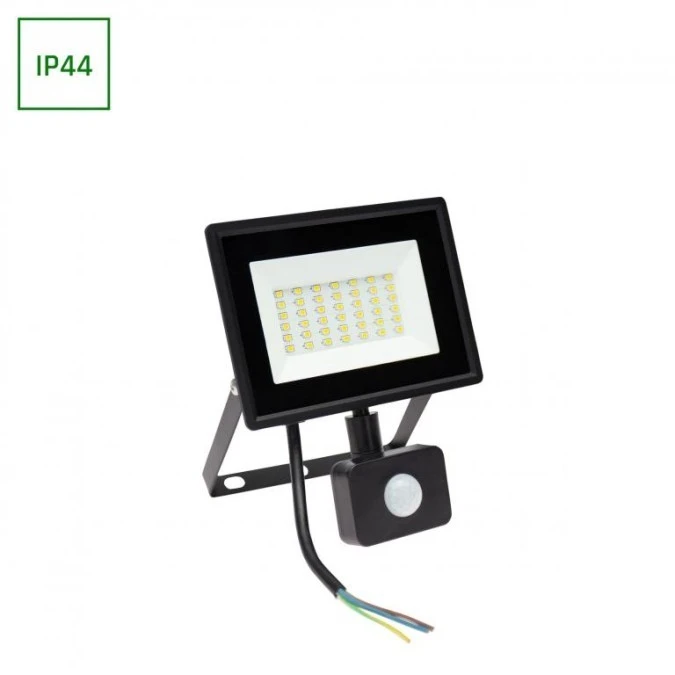 Naświetlacz LED z czujnikiem PIR NOCTIS LUX 3 30W 2800lm 4000K IP44 czarny - obrazek 1
