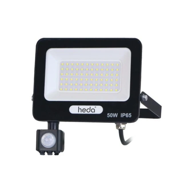 Naświetlacz projektor LED 50W 5000lm 4000K IP65 PIR czujnik ruchu 120D - obrazek 1