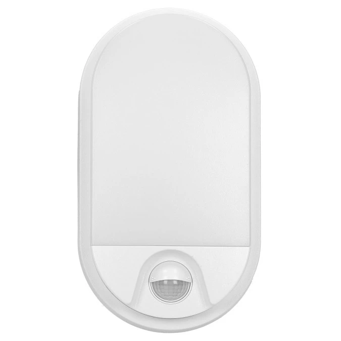 NEFRYT LED 15W, oprawa ogrodowa z czujnikiem ruchu, 1100lm, IP54, 4000K, biała,AD‑OP‑6147WLPMR4 - obrazek 1
