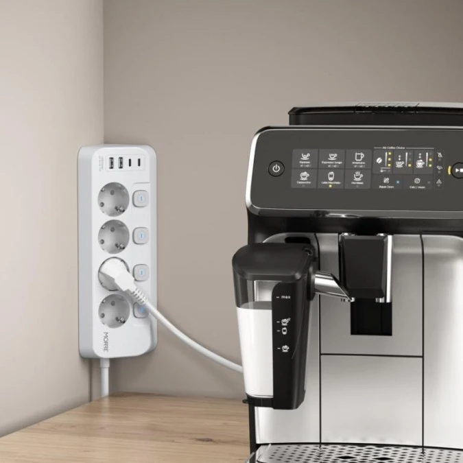 Narożna listwa MORRE 2m M412 ‑ 4niazda AC, 2xUSB‑C, 2xUSB‑A 15W - obrazek 3
