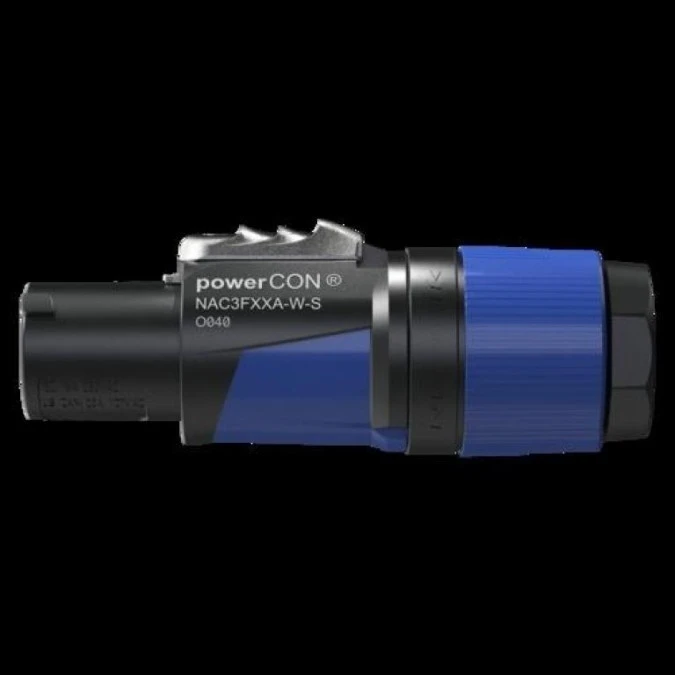 NEUTRIK Wtyk zasilający powerCON 20A 230V 2P+Z niebiesko‑czarny na kabel 6,0 do 12,0mm NAC3FXXA‑W‑S - obrazek 2