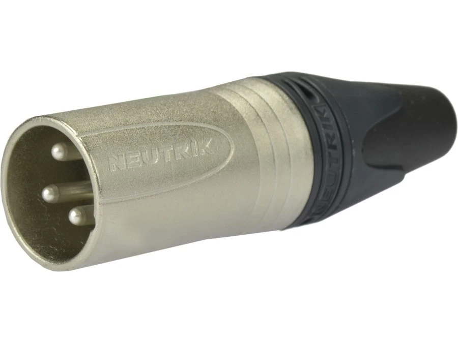 NEUTRIK Wtyk mikrofonowy XLR (3‑pin) na kabel do 8,0mm posrebrzany NC3MXX - obrazek 1