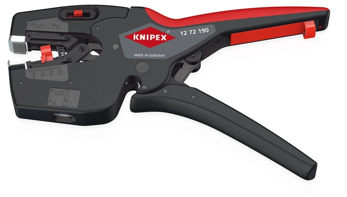 Narzędzie wielofunkcyjne dla elektryków z nasadkami z antypoślizgowego tworzywa sztucznego 190 mm KNIPEX 12 72 190 NexStrip - obrazek 2