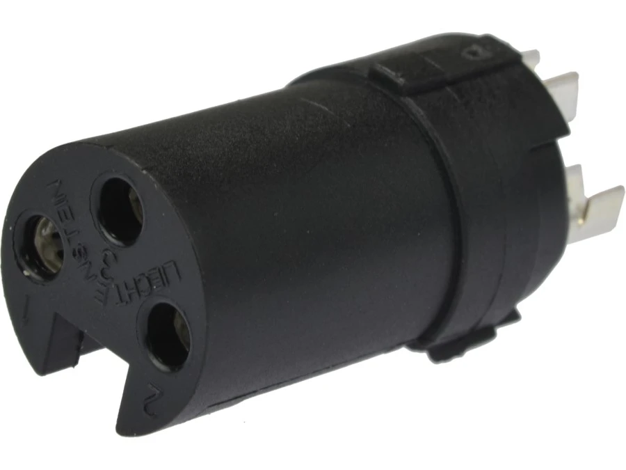 NEUTRIK Gniazdo mikrofonowe XLR (3‑pin) na kabel do 8,0mm posrebrzane czarne NC3FXX‑BAG 43.0110 - obrazek 3