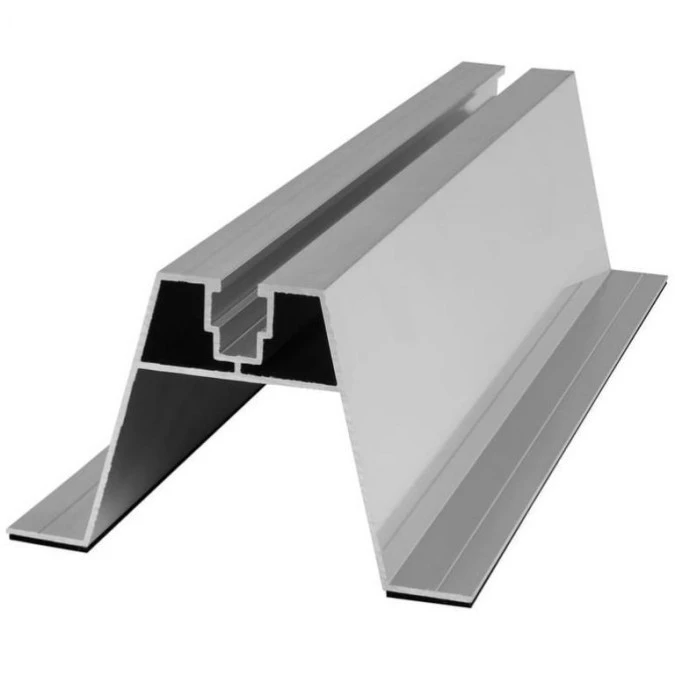 Mostek na blachę trapezową Uchwyt trapezowy aluminiowy szyna montażowa 400x70mm do paneli PV