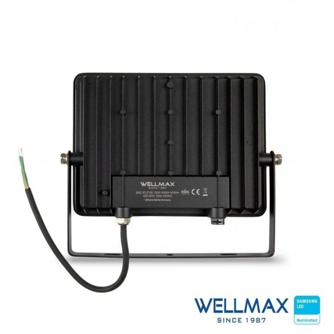 Naświetlacz LED 100W 95lm/W 9500lm IP65 Zimna 6500K SAMSUNG / GOL1FLZ100 - obrazek 3