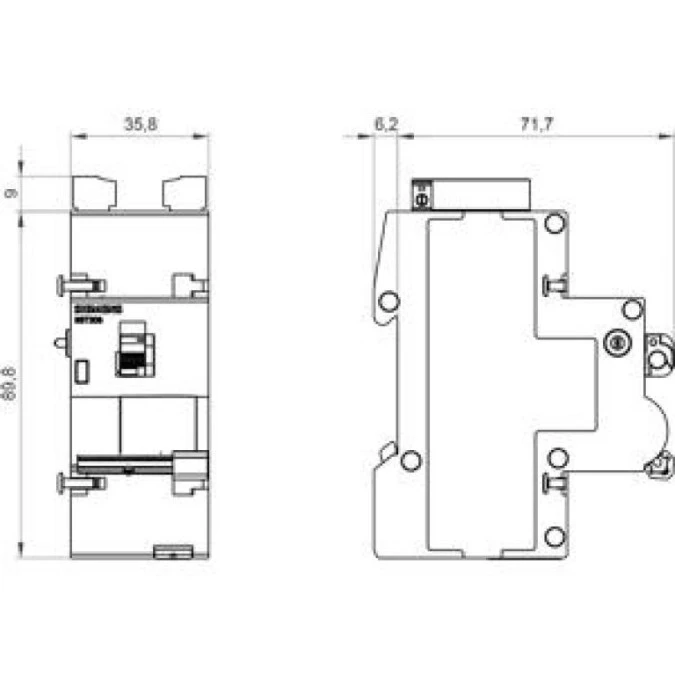 Napęd zdalny Power 12‑30V AC / 12‑48V DC styk pomocniczy 1P alarmowy 1P 5ST3055 - obrazek 2