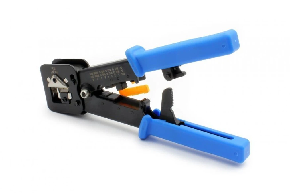 Narzędzie do terminacji wtyków przelotowych RJ45 (8P8C) kat.5e / kat.6 RJ12 (6P6C) RJ11 (6P4C) X‑ML‑EZ8‑TOOL - obrazek 2