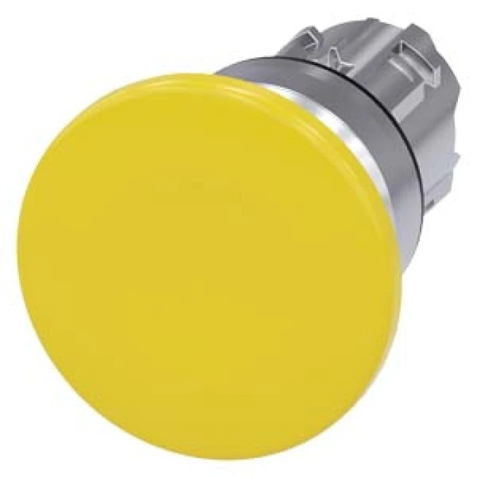 Napęd przycisku grzybkowego 22mm żółty 40 mm z samopowotem metalowy IP689k SIRIUS ACT 3SU1050‑1BD30‑0AA0 - obrazek 1