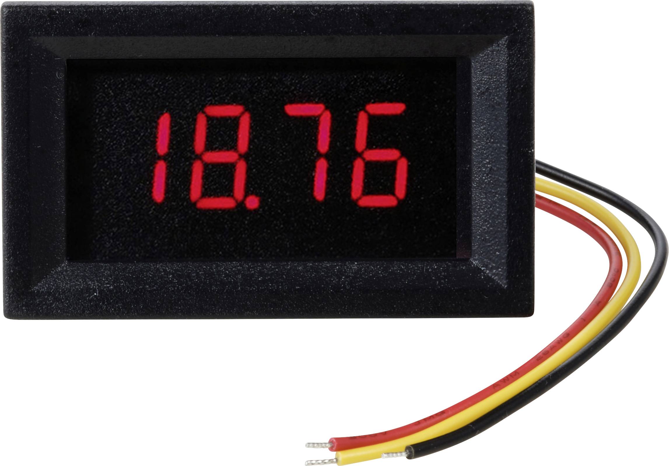 TRU COMPONENTS TC-VL4D-RED Miernik panelowy, cyfrowy - obrazek 1