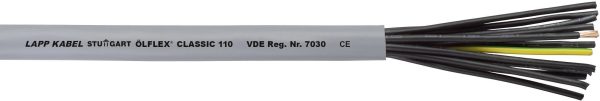 Przewód sterowniczy LAPP ÖLFLEX® CLASSIC 110 1119804/1, 4 x 0.75 mm², Produkty w metrach bieżących, szary