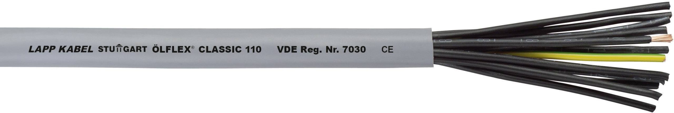 Przewód sterowniczy LAPP ÖLFLEX® CLASSIC 110 1119407/1, 7 G 2.5 mm², Produkty w metrach bieżących, szary - obrazek 1