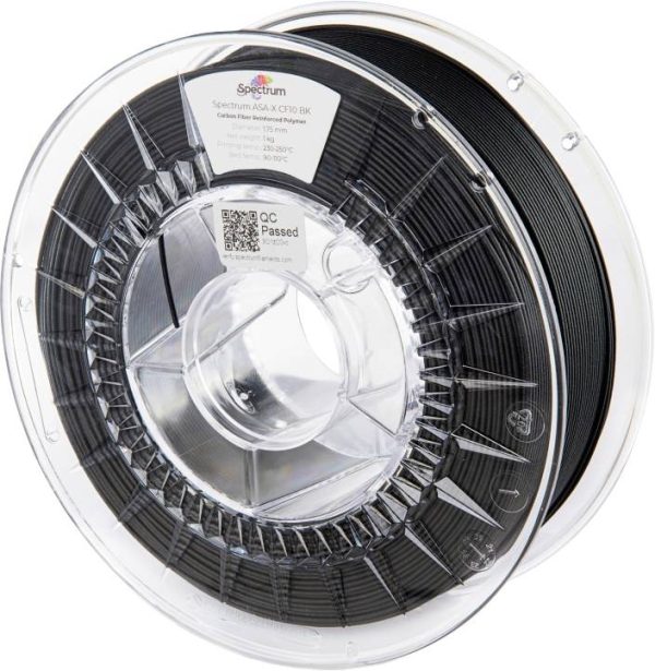 Filament do drukarek 3D ASA Spectrum Filaments 80716, Średnica filamentu: 1.75 mm, 1000 g, czarny (matowy)