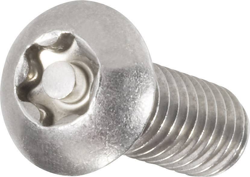 Wkręt soczewkowy zabezpieczający Toolcraft, M5x20, ISO 7380, 10 szt. - obrazek 1