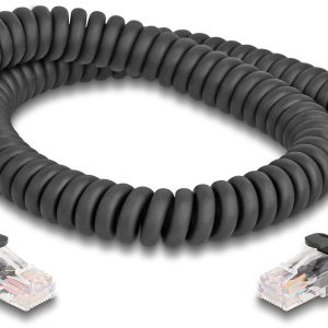 kabel LAN Delock 87993, 1 szt., RJ45, CAT 5e, 2.00 m, czarny kabel LAN Delock 87993, 1 szt., RJ45, CAT 5e, 2.00 m, czarny