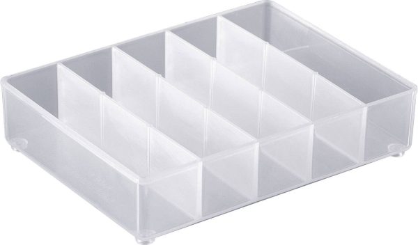 raaco Wkładka do pojemnika asortymentowego (D x S x W) 109 x 79 x 24 mm Ilość przegród: 5 karton Opis 1 szt.