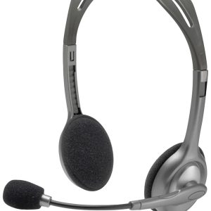 Logitech H111 Słuchawki nauszne przewód stereo szary redukcja szumów mikrofonu Komputer Logitech H111 Słuchawki nauszne przewód stereo szary redukcja szumów mikrofonu Komputer