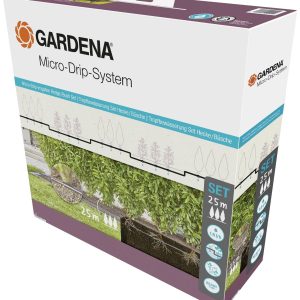 GARDENA Micro-Drip-System 13500-20 Kompletny zestaw nawadniający 13 mm (1/2″) Ø Zestaw żywopłotów/krzewów (25 m) GARDENA Micro-Drip-System 13500-20 Kompletny zestaw nawadniający 13 mm (1/2″) Ø Zestaw żywopłotów/krzewów (25 m)