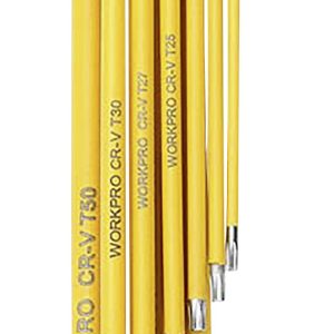 WorkPro TX Zestaw kluczy trzpieniowych o profilu T T 10, T 15, T 20, T 25, T 27, T 30, T 40, T 45, T 50 WorkPro TX Zestaw kluczy trzpieniowych o profilu T T 10, T 15, T 20, T 25, T 27, T 30, T 40, T 45, T 50