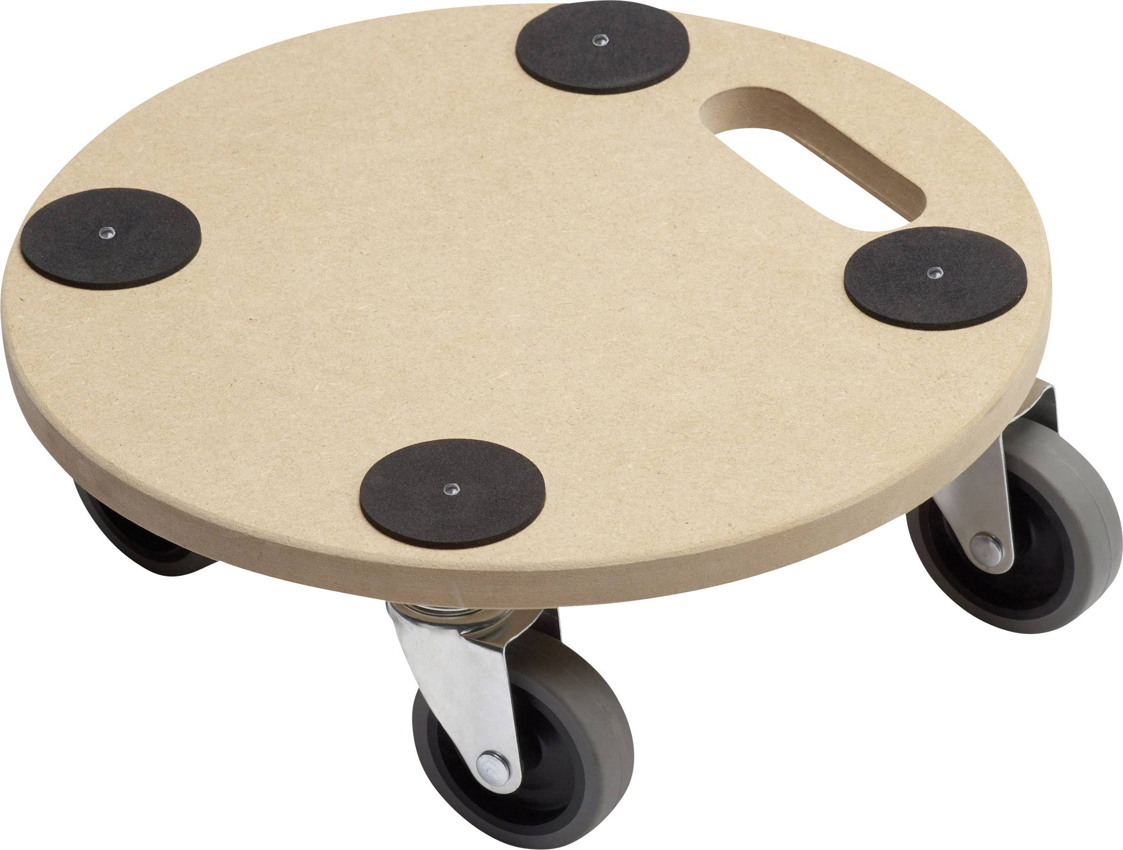Wózek płaski Meister Werkzeuge 0821360 drewno Maksymalne obciążenie: 150 kg 350 mm x 350 mm x 100 mm Ilość rolek 4 - obrazek 1