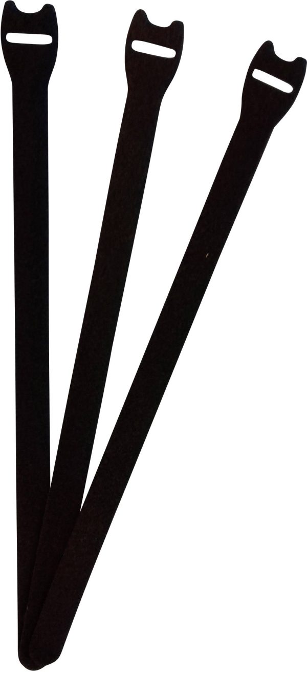 Opaska kablowa na rzepy do wiązania element z pętelkami i haczykami (D x S) 304 mm x 16 mm czarny FASTECH® E1-4-330-B100