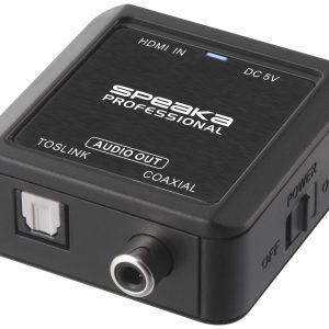 konwerter HDMI, S/PDIF, Toslink/optyczne SpeaKa Professional SP-10094288, [1x złącze żeńskie HDMI – 2x złącze żeńskie ko konwerter HDMI, S/PDIF, Toslink/optyczne SpeaKa Professional SP-10094288, [1x złącze żeńskie HDMI – 2x złącze żeńskie ko
