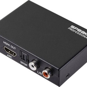 ekstraktor HDMI, RCA/Cinch, S/PDIF SpeaKa Professional SP-13745860, [1x HDMI – 4x HDMI, RCA/cinch (stereo), S/PDIF, złąc ekstraktor HDMI, RCA/Cinch, S/PDIF SpeaKa Professional SP-13745860, [1x HDMI – 4x HDMI, RCA/cinch (stereo), S/PDIF, złąc