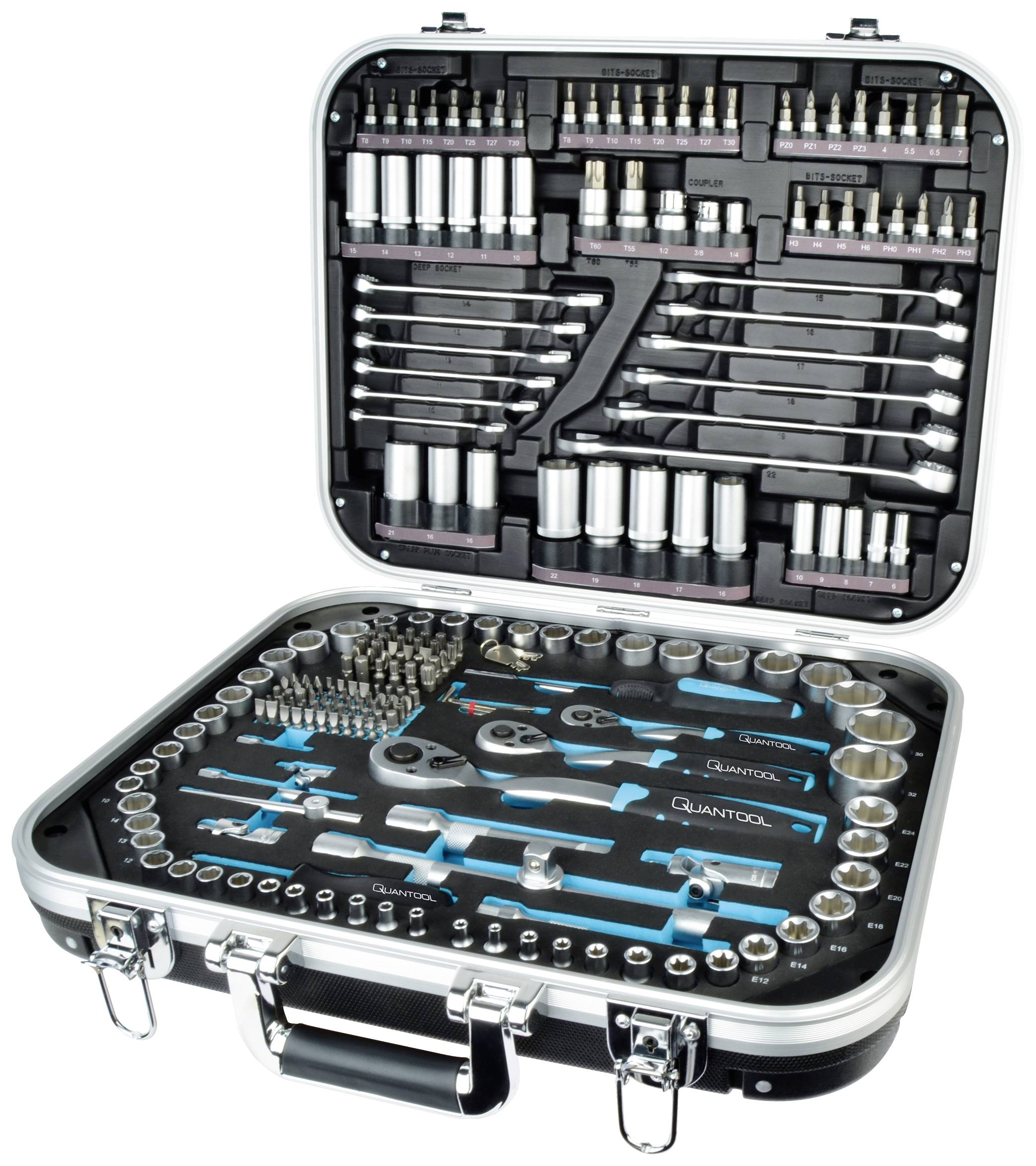 Zestaw kluczy nasadowych Brüder Mannesmann QUANTOOL Q25000 1/4", 1/2", 3/8" - obrazek 1