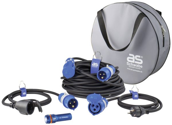 Bęben kablowy AS Schwabe Camping-Set Team 19705, 230 V, 16 A, 25 m