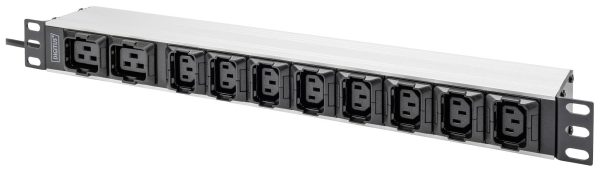 Digitus DN-95427 19 cal Listwa złączy wtykowych do szafy serwerowej 1 U Złącze żeńskie IEC C13 10A Pasuje do głębokości