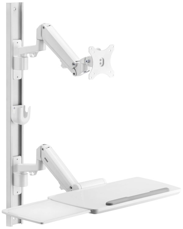 SpeaKa Professional SP-MM-960 Uchwyt ścienny do monitora z półką na klawiaturę, jeden na drugim 43,2 cm (17″) – 109,2 cm