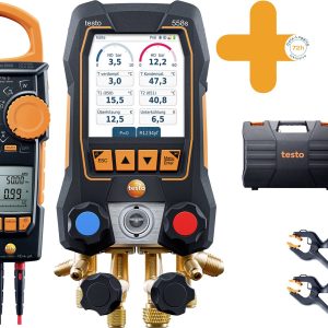 Zestaw Smart Vacuum testo 0564 4558 temperatura, ciśnienie z cęgami prądowymi Zestaw Smart Vacuum testo 0564 4558 temperatura, ciśnienie z cęgami prądowymi