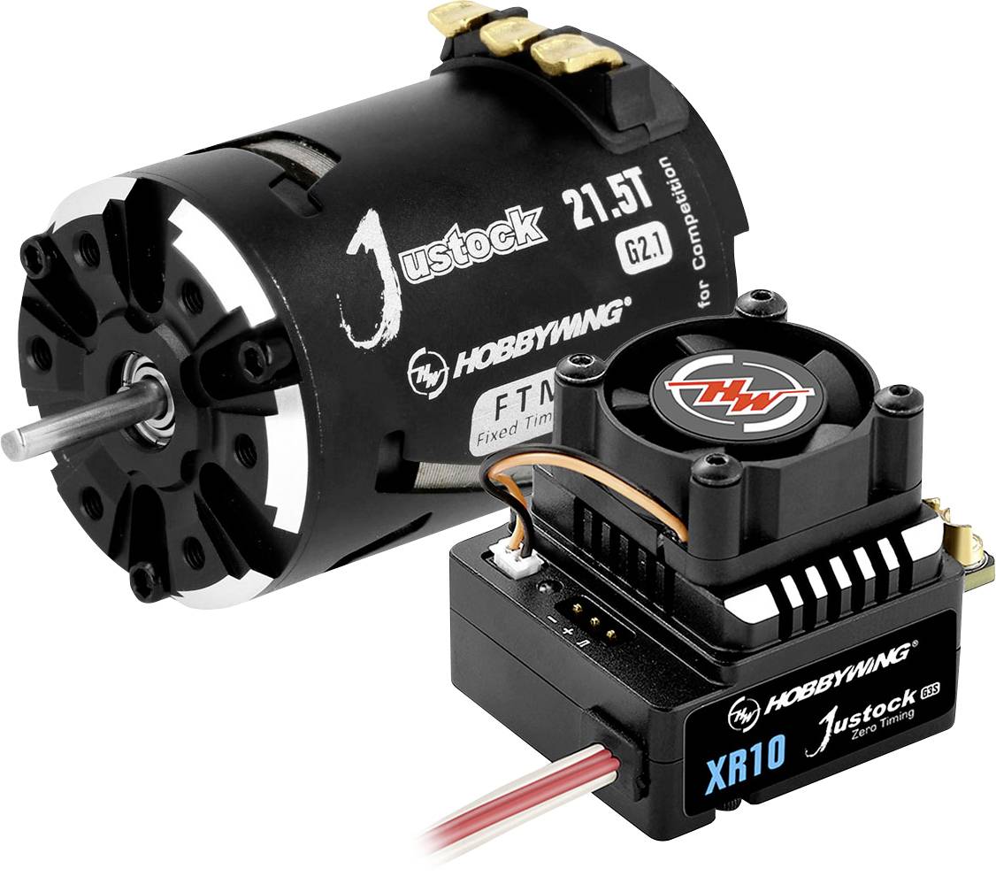 Zestaw napędowy bezszczotkowy do modeli RC Hobbywing Xerun Justock Combo G3S mit 21.5 Turn 1 szt. - obrazek 1