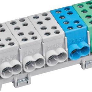 Hager KH45A Hager KH45A 5P wielokolorowe blok przyłączeniowy Zacisk 5 styków 100 A 1 szt. Hager KH45A Hager KH45A 5P wielokolorowe blok przyłączeniowy Zacisk 5 styków 100 A 1 szt.