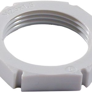 Przeciwnakrętka, Wiska EMUG M16 RAL 7035 60771, M 16, poliamid wzmocniony, jasnoszara Przeciwnakrętka, Wiska EMUG M16 RAL 7035 60771, M 16, poliamid wzmocniony, jasnoszara