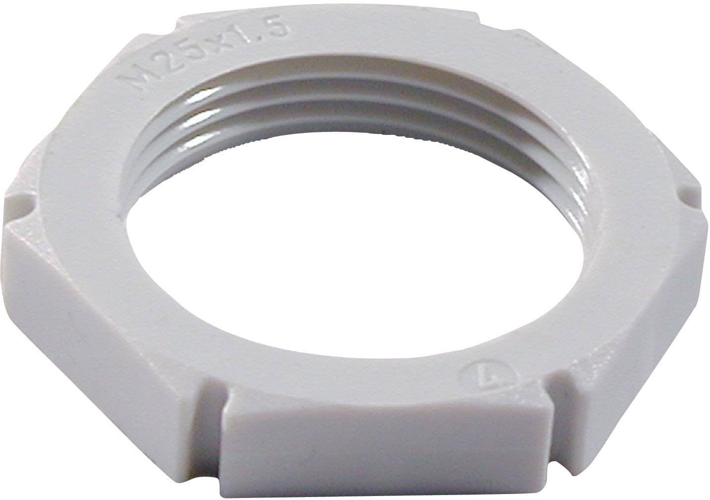 Przeciwnakrętka, Wiska EMUG M20 RAL 9005 61782, M 20, poliamid wzmocniony, czarna - obrazek 1