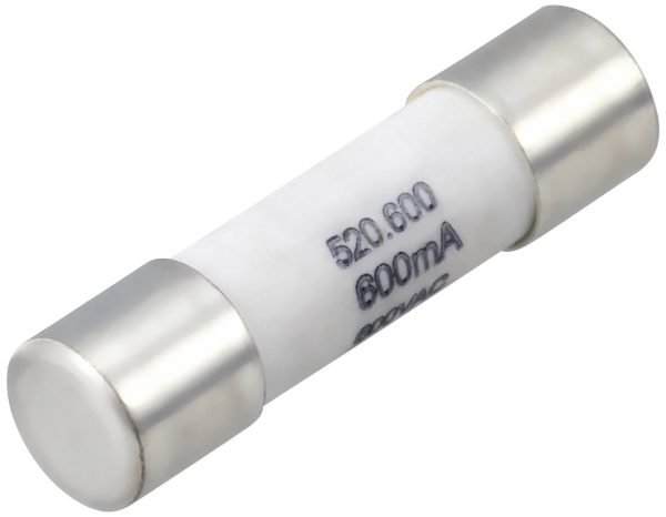 VOLTCRAFT VC 191 Fuse Bezpiecznik do multimetru (Ø x D) 5 mm x 20 mm 600 mA 600 V/AC, 500 V/DC szybki -F- Zawartość 1 sz