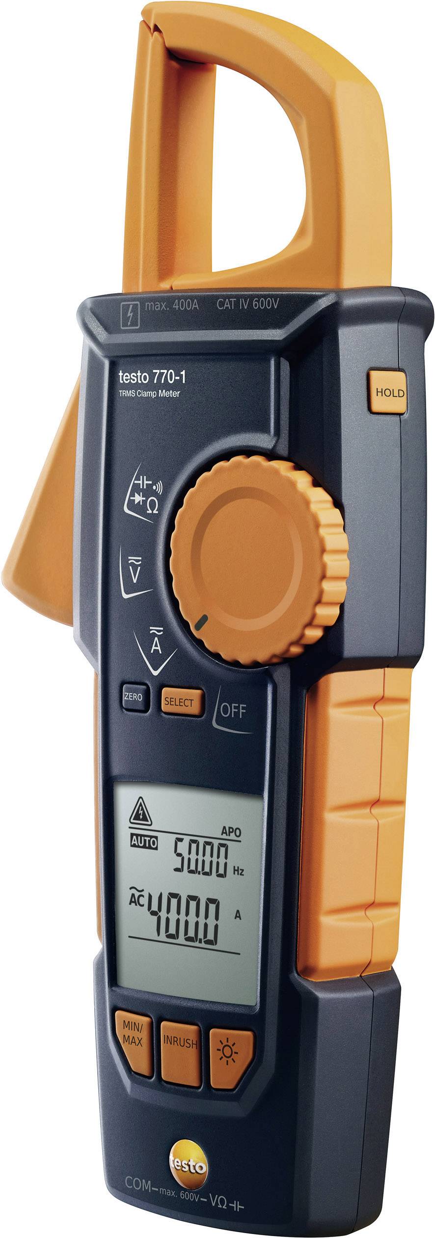 testo 770-1 Miernik cęgowy, Multimetr cyfrowy CAT III 1000 V, CAT IV 600 V Wyświetlane liczby: 4000 - obrazek 1