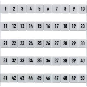 Oznaczniki opisowe do złączek szynowych Weidmuller DEK 5 FW 1-50 473460001 Oznaczniki opisowe do złączek szynowych Weidmuller DEK 5 FW 1-50 473460001