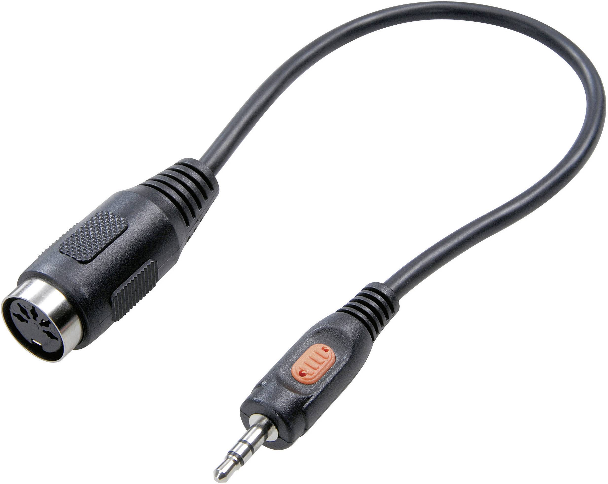 Audio adapter SpeaKa Professional SP-7869840, Złącze DIN, Jack, 20 cm - obrazek 1