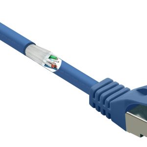 kabel LAN Renkforce RF-5043918, 1 szt., RJ45, CAT 6a, S/FTP, 10.00 m, niebieski kabel LAN Renkforce RF-5043918, 1 szt., RJ45, CAT 6a, S/FTP, 10.00 m, niebieski