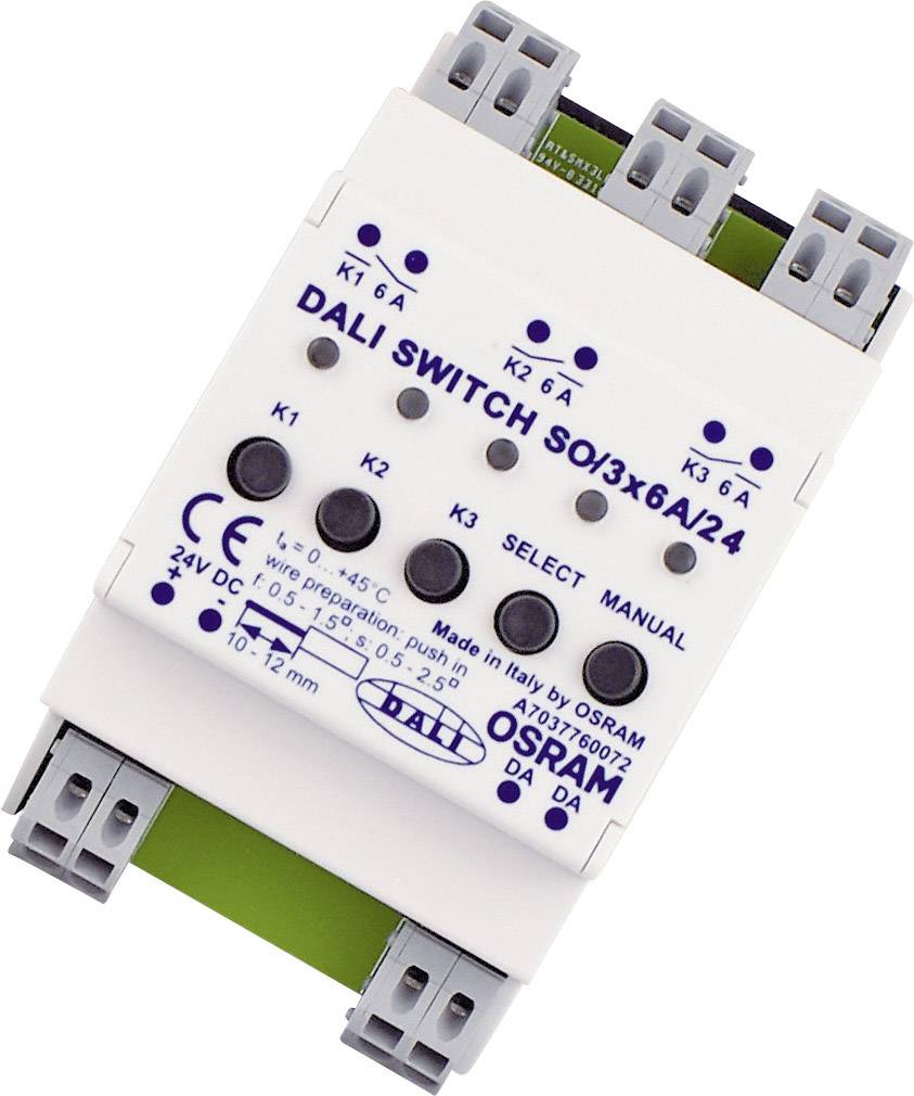 OSRAM HOMELIGHTING DALI SWITCH SO 3X6A/24 8X1 Transformator LED Stałonaprądowy 24 V/DC 1 szt. - obrazek 1