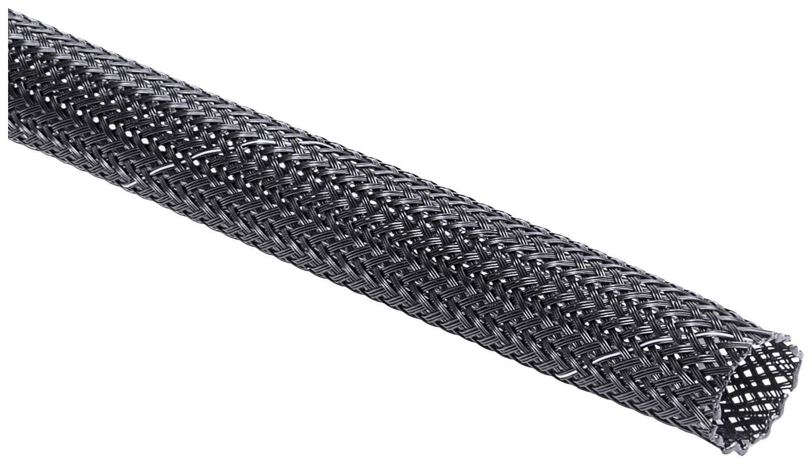 HellermannTyton 170-81003 HEGPETFR06-PET-BK Wąż zbrojony czarny poliester 5 do 11 mm Produkty w metrach bieżących - obrazek 1