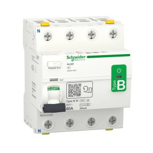 Wyłącznik różnicowoprądowy Schneider Electric A9Z61440, wrażliwy na prąd przemienny FI, 40 A, 0.03 A