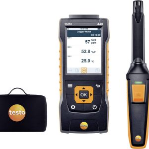 Zestaw do pomiaru CO2 testo 440 Set CO2, 0 – 10000 ppm Zestaw do pomiaru CO2 testo 440 Set CO2, 0 – 10000 ppm